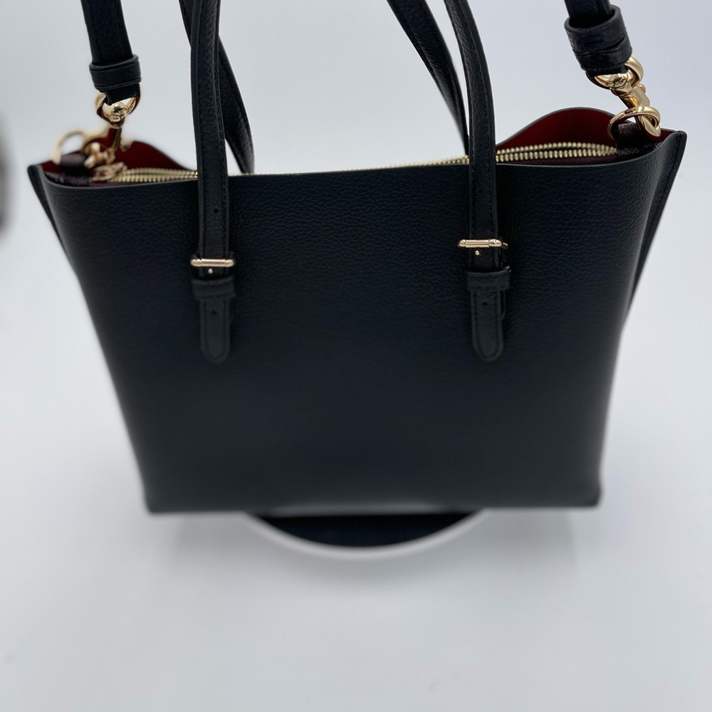 Coach Black and Red Shoulder Bag with Gold Hardware - Picture 4 of 12